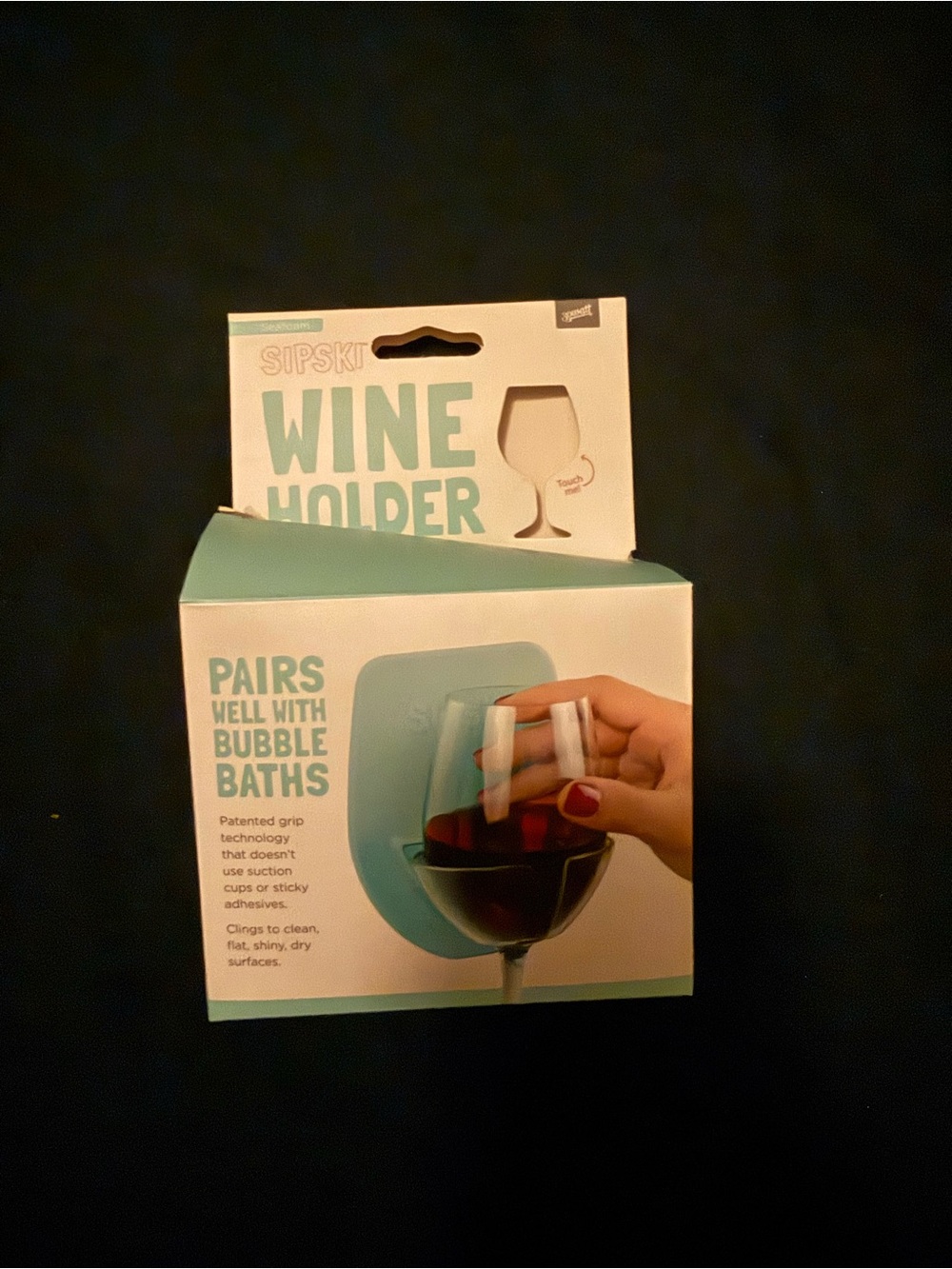 Sipski Wine Holder in Aqua
